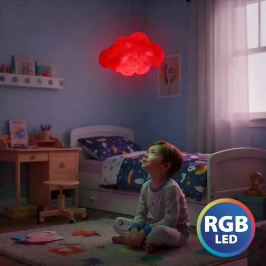 Čarovná oblaková lampa so 16 RGB LED