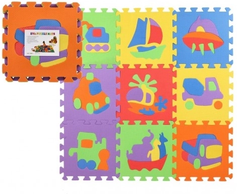 Päťové puzzle dopravné prostriedky 27 × 27