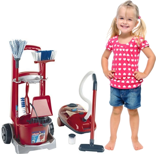 Realistický hračkársky vysávač so zvukom a granulátom