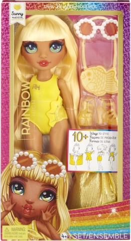 Rainbow High módna bábika Swim Style Sunny Yellow
