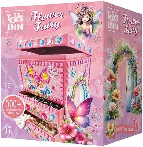 Dekoratívna šperkovnica Flower Fairy Bellisa – kreatívna mozaiková sada pre deti