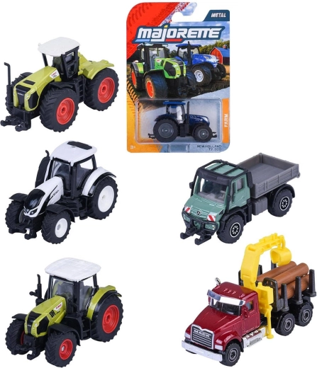 Majorette farmárske kovové vozidlo alebo traktor - 1 kus
