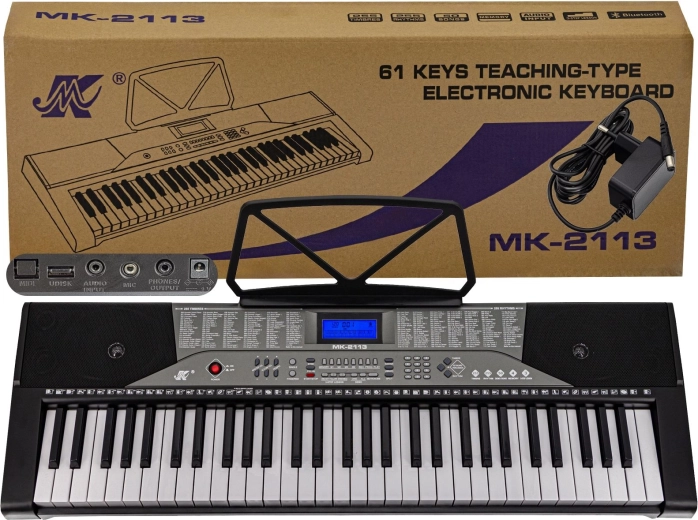 Keyboard MK-2113 so 61 klávesmi a napájacím adaptérom