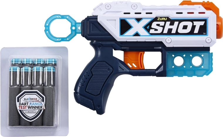 X-Shot Kickback pištoľ s 8 nábojmi