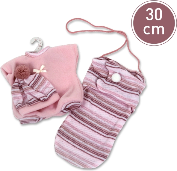 Oblečenie pre bábiku Llorens 30 cm – 3-dielna sada s vakom