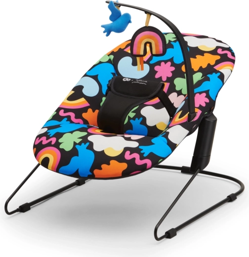 Kinderkraft hojdačka-lehátko Calmee Happy Shapes, 0 m+, do 9 kg