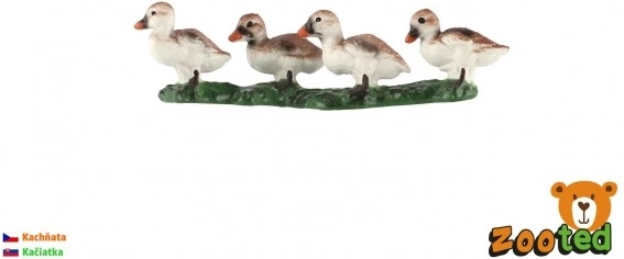 Káčatká domácej kačice zooted plast 8 cm v sáčku