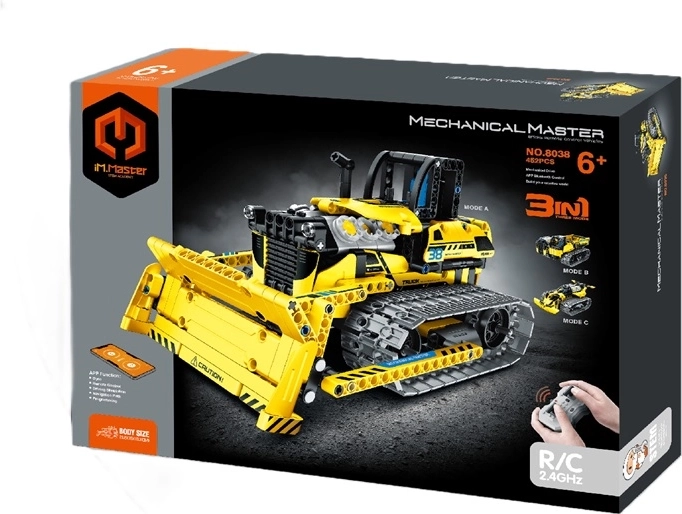 IM.Master RC robotický buldozér 3v1 na diaľkové ovládanie (452 dielikov)