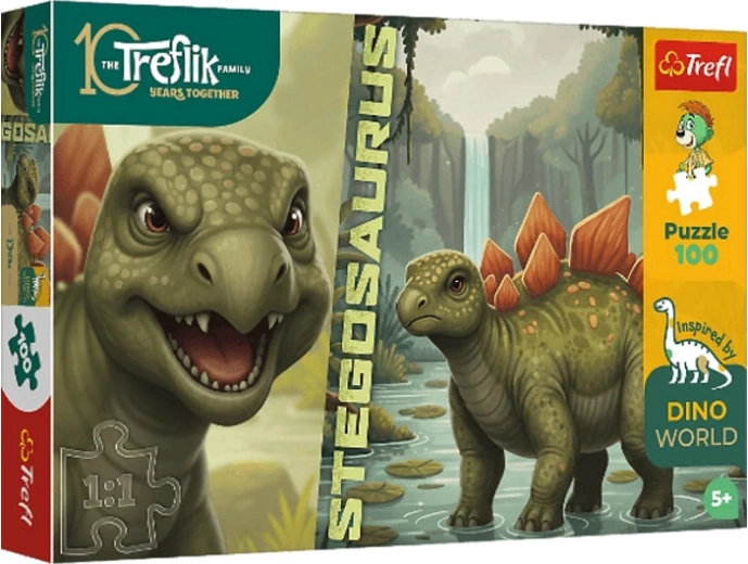 Puzzle InspiredByDinoWorld stegosaurus 100 dielikov