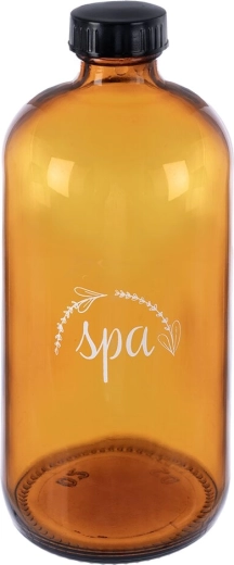 Spa fľaša z hnedého skla 500 ml so skrutkovacím uzáverom