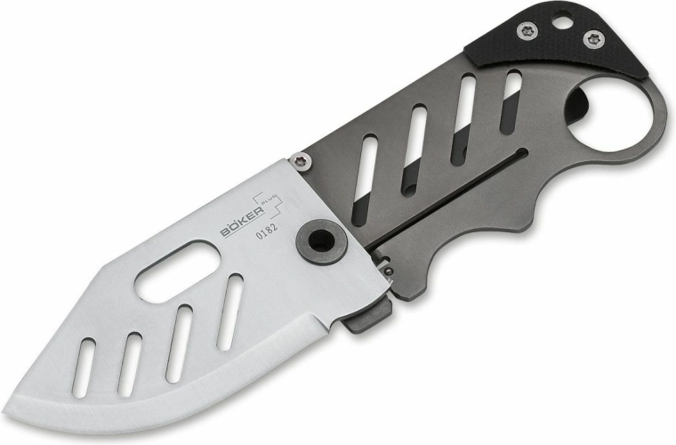 Vreckový nôž na krk Böker Plus Credit Card Knife, 5,8 cm, G10 a titán