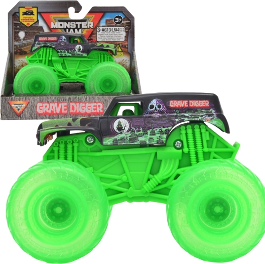 Monster Jam auto s podsvietenými kolesami 1:43 GRAVE DIGGER