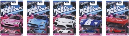Tematické autíčka Hot Wheels Rýchlo a zbesilo 1:64