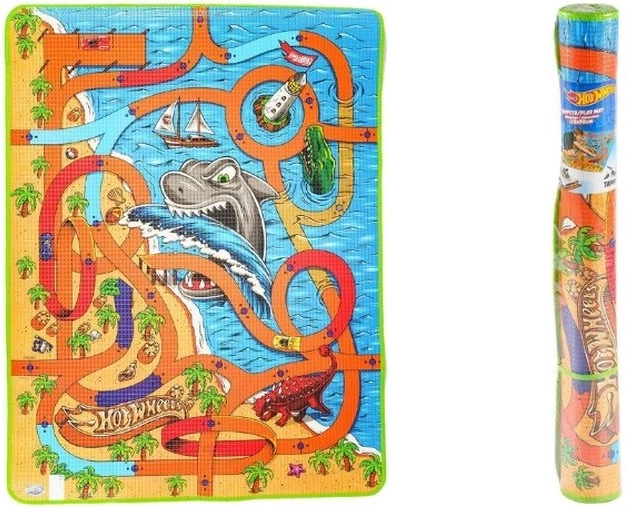 Hot Wheels podlahová hracia podložka Žralok 120 × 90 cm