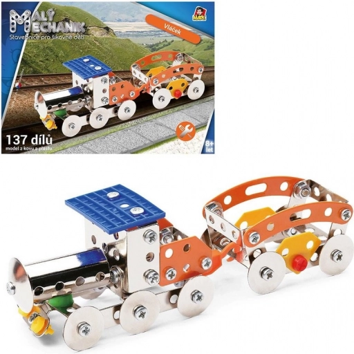 Detská stavebnica Malý mechanik vláčik