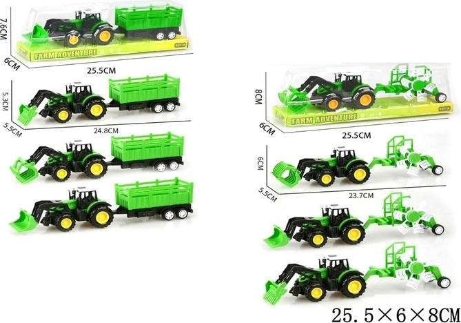 Detský traktor s prívesom