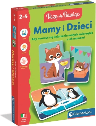 Vzdelávacia obrázková hra – Mamičky a mláďatá