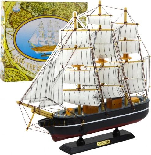 Modelu dekoratívneho trojsťažníka čierny 39x36cm