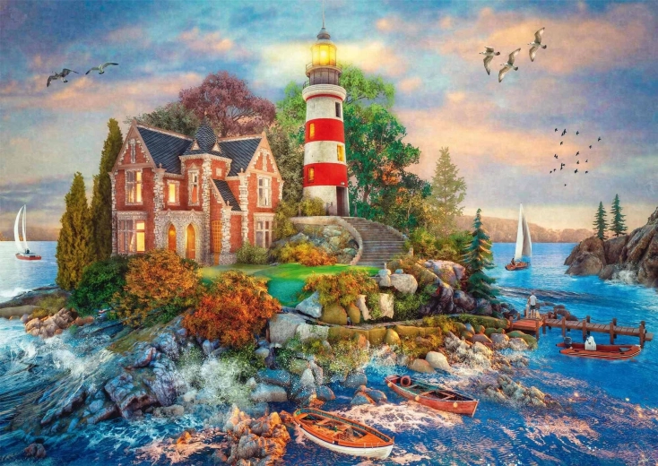 Puzzle Maják na skale 500 dielikov SCHMIDT