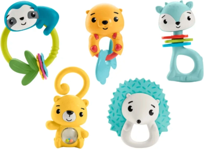 Fisher‑Price hrkálka alebo hryzátko pre bábätko 3m+ (náhodný výber)