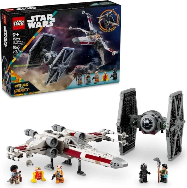 lego star wars hybridný tie fighter a x-wing