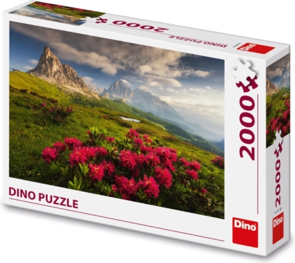 Ohromujúci motív Talianskych Dolomitov