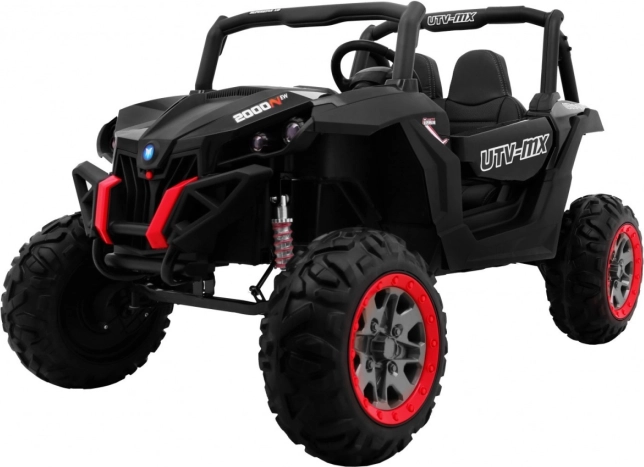 Detské elektrické buggy SuperStar 4x4 s diaľkovým ovládačom, LED a MP3 – čierne