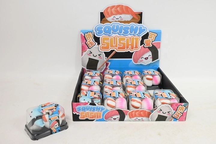 Sushi mačkacie antistresové hračky v krabičke (3 ks)