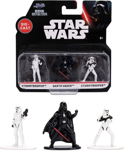 Star Wars Nano Metalfigs súprava 3 kovových figúrok Darth Vader a Stormtrooperi – 3 ks