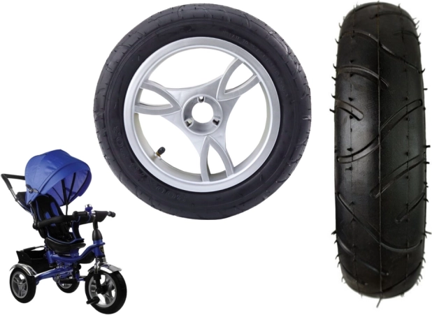 Plastové predné koleso s nafukovacou gumovou pneumatikou PRO600