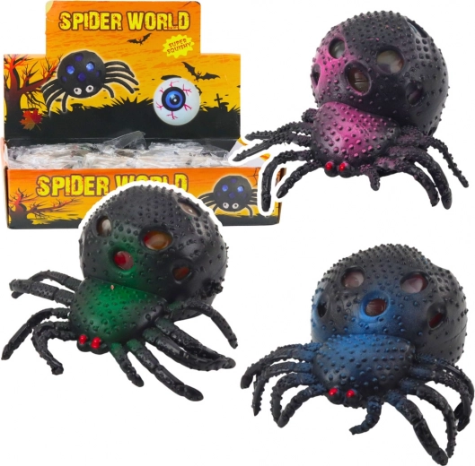 Antistresový mačkací pavúk s gélovými guľôčkami