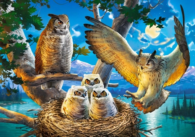 Puzzle 500 dielikov - Sovia rodina