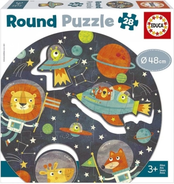 Educa okrúhle puzzle vesmír, 28 dielikov
