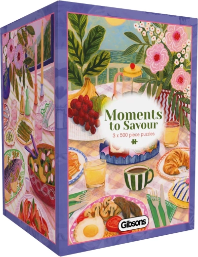 GIBSONS puzzle Okamihy na vychutnanie 3×500 dielikov