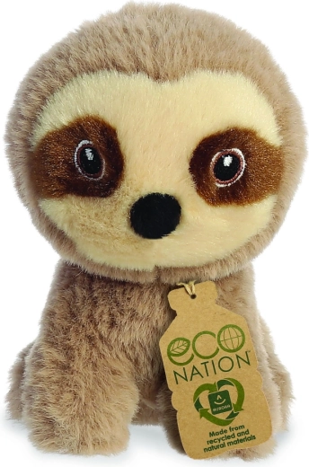 Eco Nation mini leňochod cca 13 cm plyšová figúrka