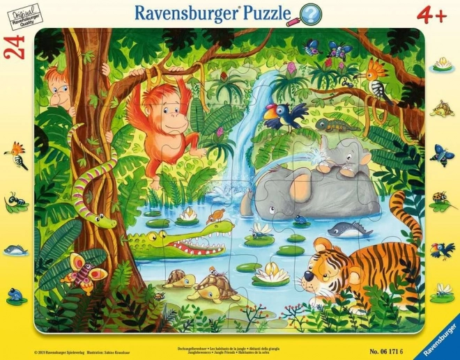Ravensburger puzzle Priatelia z džungle 24 dielikov