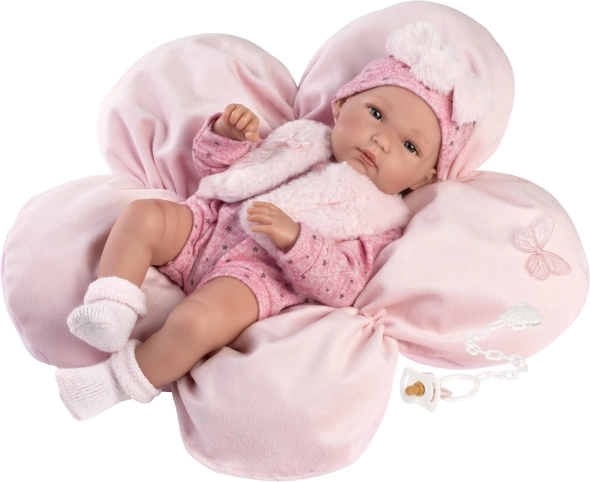 Llorens New Born realistická bábika dievčatko 35 cm, celovinylová a vhodná do vody