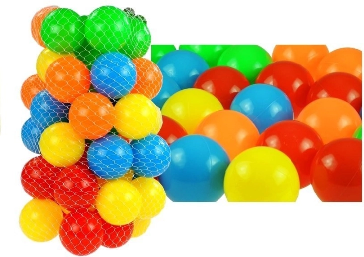 Suché guľôčkové loptičky v sieťke 50 ks 7 cm