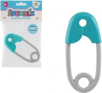 Detské hrkálka špendlík tyrkysovošedé