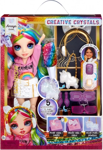 Bábika Rainbow High Creative Crystals Amaya Raine
