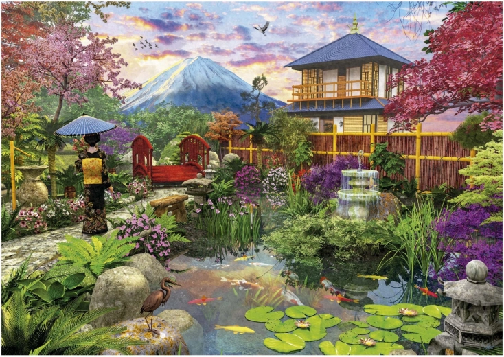 Japonská záhrada puzzle 1500 dielikov
