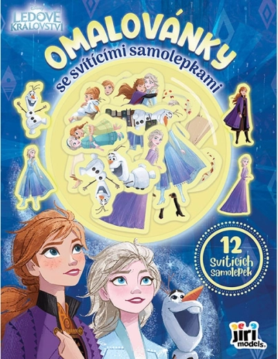 Omaľovánky so svietiacimi samolepkami Ľadové kráľovstvo
