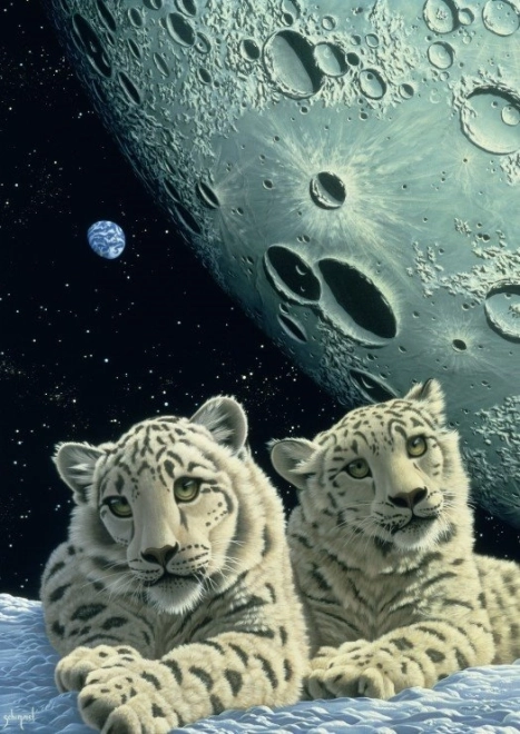 Puzzle brloh snežných leopardov 2000 dielikov GRAFIKA