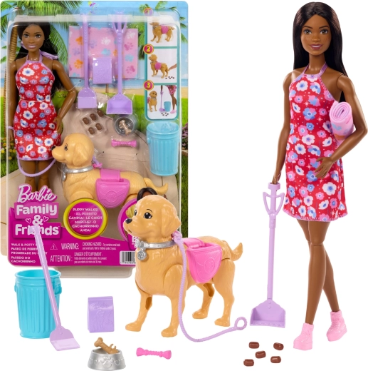 Barbie Brooklyn sada na venčenie so šteniatkom a doplnkami