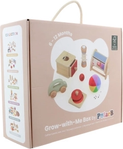 Sada montessori hračiek POLARB pre bábätká 6–12 mesiacov