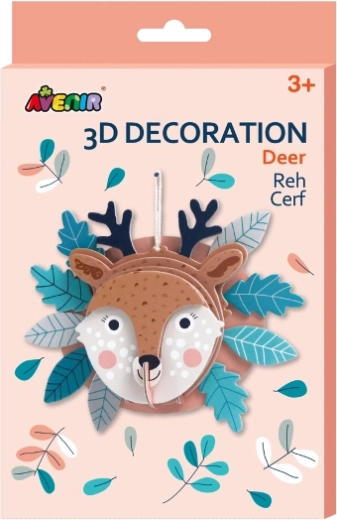 3D dekorácia jeleň