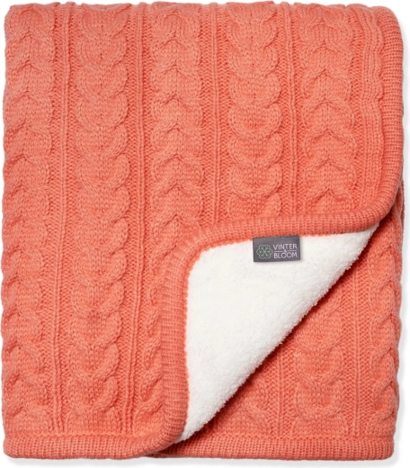 Vinter & bloom obojstranná deka Cuddly Soft Coral do kočíka a postieľky