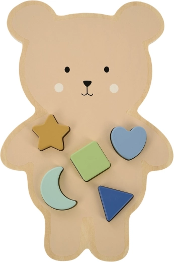 Jabadabado vkladacie drevené puzzle medvedík