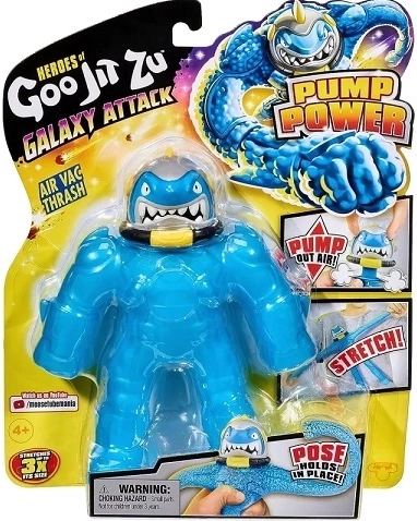 Naťahovacia figúrka Goo Jit Zu Galaxy Attack Air Vac Thrash s pumpou