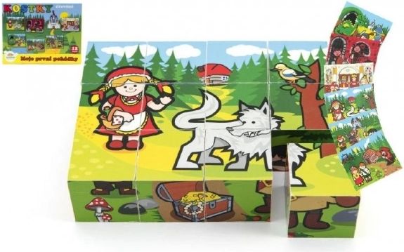 Obrázkové kocky Moje prvé rozprávky – 12 drevených kociek